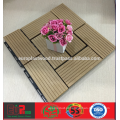 Preço barato para azulejos WPC decking para uso externo, 100% reciclável, resistente a UV, impermeável Dimentional stable, fácil instalação